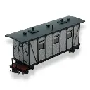 Voiture voyageurs grise MiniTrains 5146 - HOe 1/87