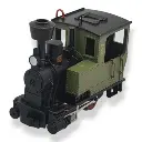 Locomotive à vapeur Stainz Minitrains 5042 - HOe 1/87 - noire et verte