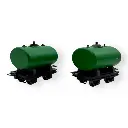 2 wagons citernes verts - Minitrains 5112 - HOe 1/87 - 2R