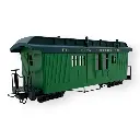 Fourgon à bagages F&C vert avec lettrage - Minitrains 5132 - HOe 1/87