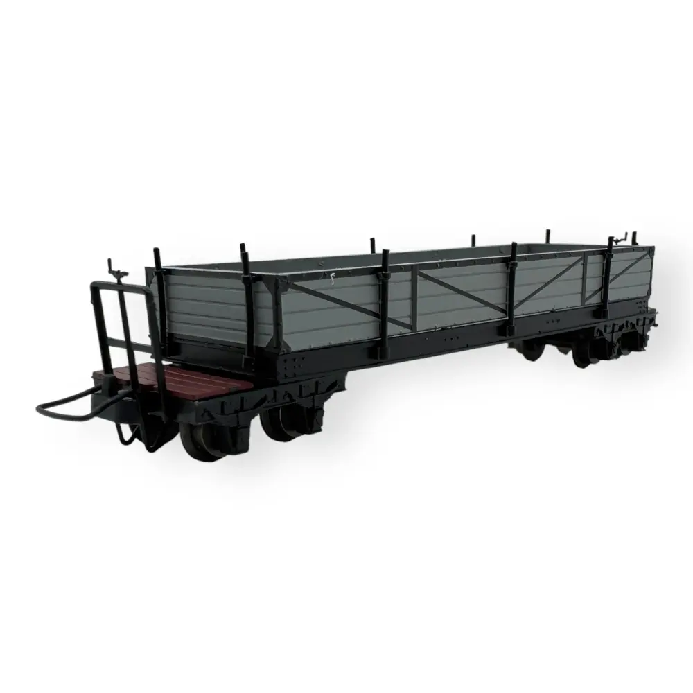 Wagon tombereau à bords bas gris du Heeresfeldbahn - Minitrains 5136 - HOe 1/87 - 2R
