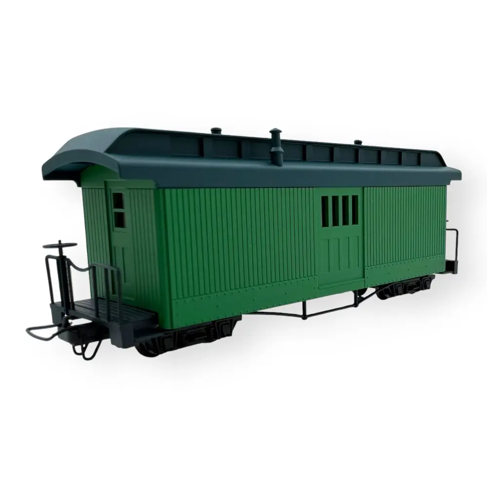 Voiture postale de Fiddletown et Copperopolis, verte, sans lettres - Minitrains 5174 - HOe 1/87 - 2R