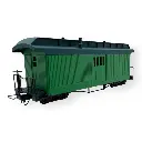Voiture postale de Fiddletown et Copperopolis, verte, sans lettres - Minitrains 5174 - HOe 1/87 - 2R