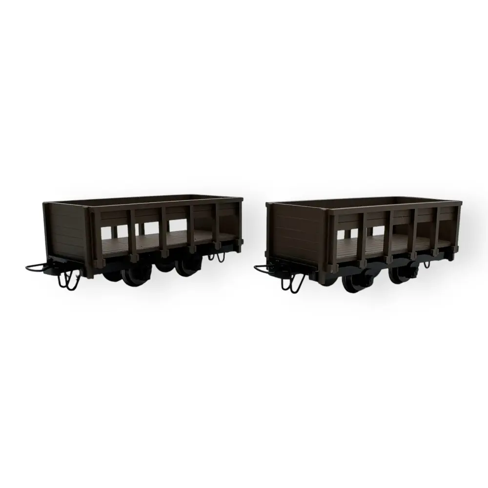 2 wagons à canne à sucre - Minitrains 5185 - HOe 1/87 - 2R