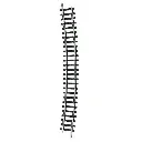 Rail courbe Minitrix R6 rayon 526.2 mm 15° - N : 1/160 - code 80 - 14928