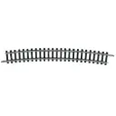 Rail courbe R5 492,6 mm 15° code 80 - Minitrix 14918 - N 1/160 - 2R