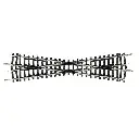 Croisement 15° - Minitrix 14973 - N : 1/160 - 104,2 mm - code 80 -