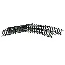 Aiguillage courbe à droite 42° R1 / R2 Minitrix 14957 - N 1/160 - code 80