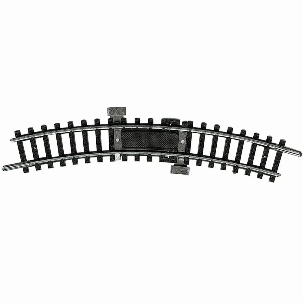 Rail courbe d'alimentation avec antiparasite R1 194,6 mm 30° code 80 - Minitrix 14972 - N 1/160 - 2R