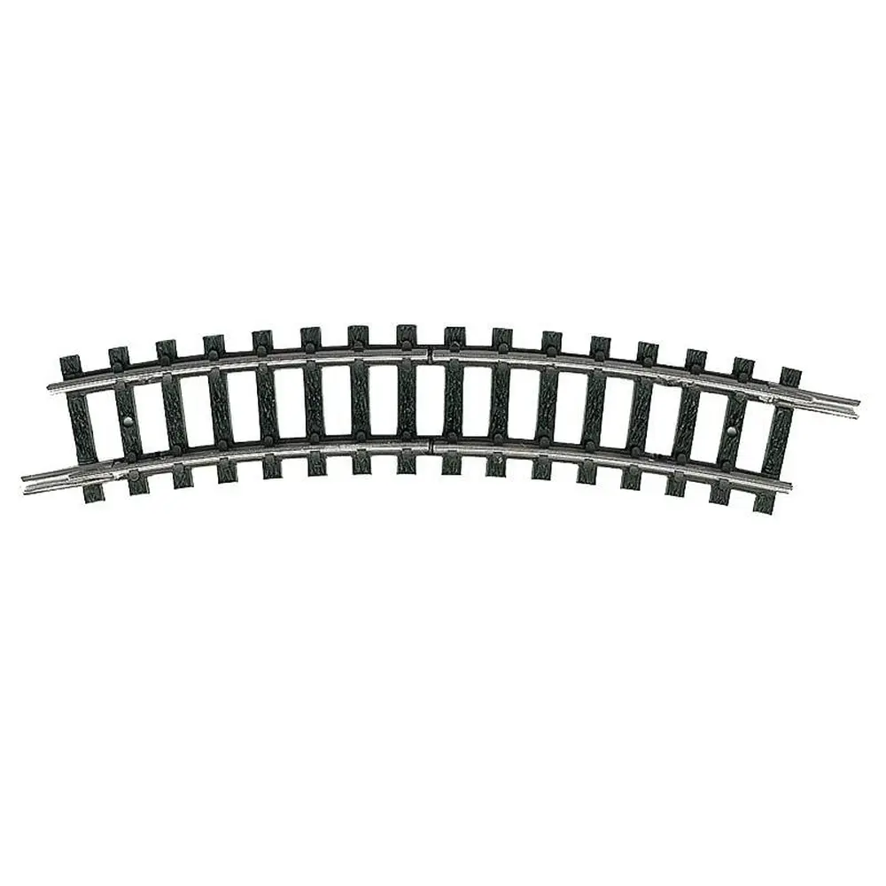 Rail courbe de sectionnement 24° - Minitrix 14984 - N 1/160 - R1 194.6 mm - code 80