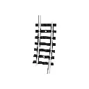 Rail courbe - Minitrix 14929 - N : 1/160 - code 80 - R2b - rayon 295.4 mm - 7,5°