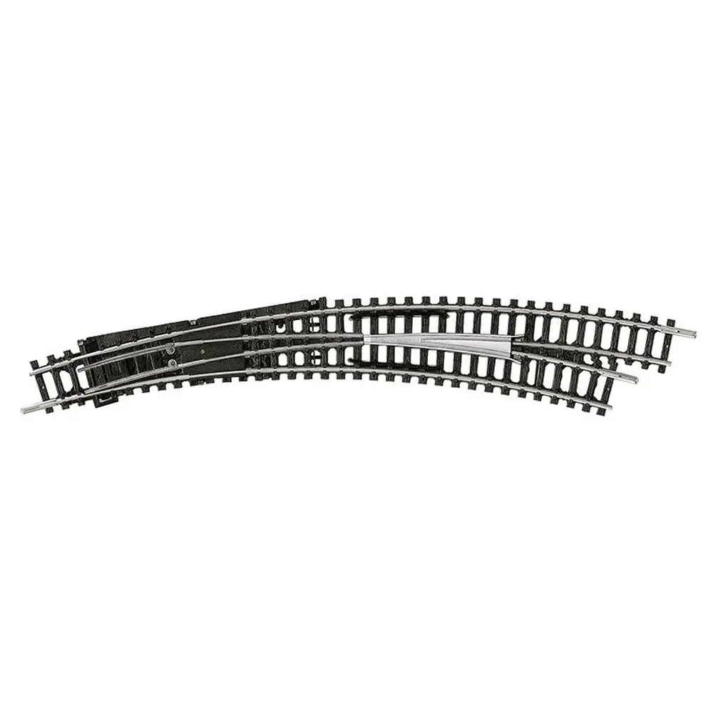 Aiguillage courbe droite - Minitrix 14948 - N 1/160 - code 80 - cœur polarisé - 30° - R3 / R4