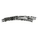 Aiguillage courbe droite - Minitrix 14948 - N 1/160 - code 80 - cœur polarisé - 30° - R3 / R4