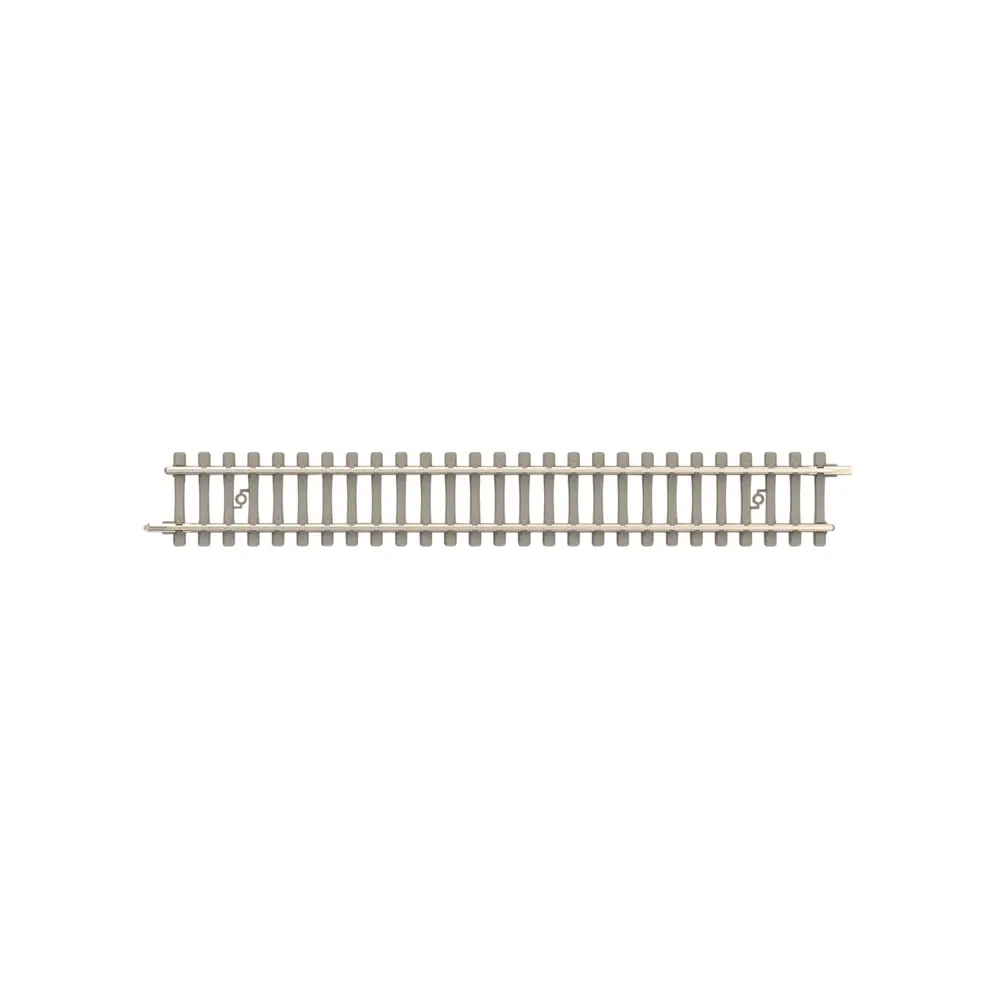 Rail droit traverses béton - Minitrix 14500 - N 1/160 - Code 60 - Longueur 112,6mm - 2R