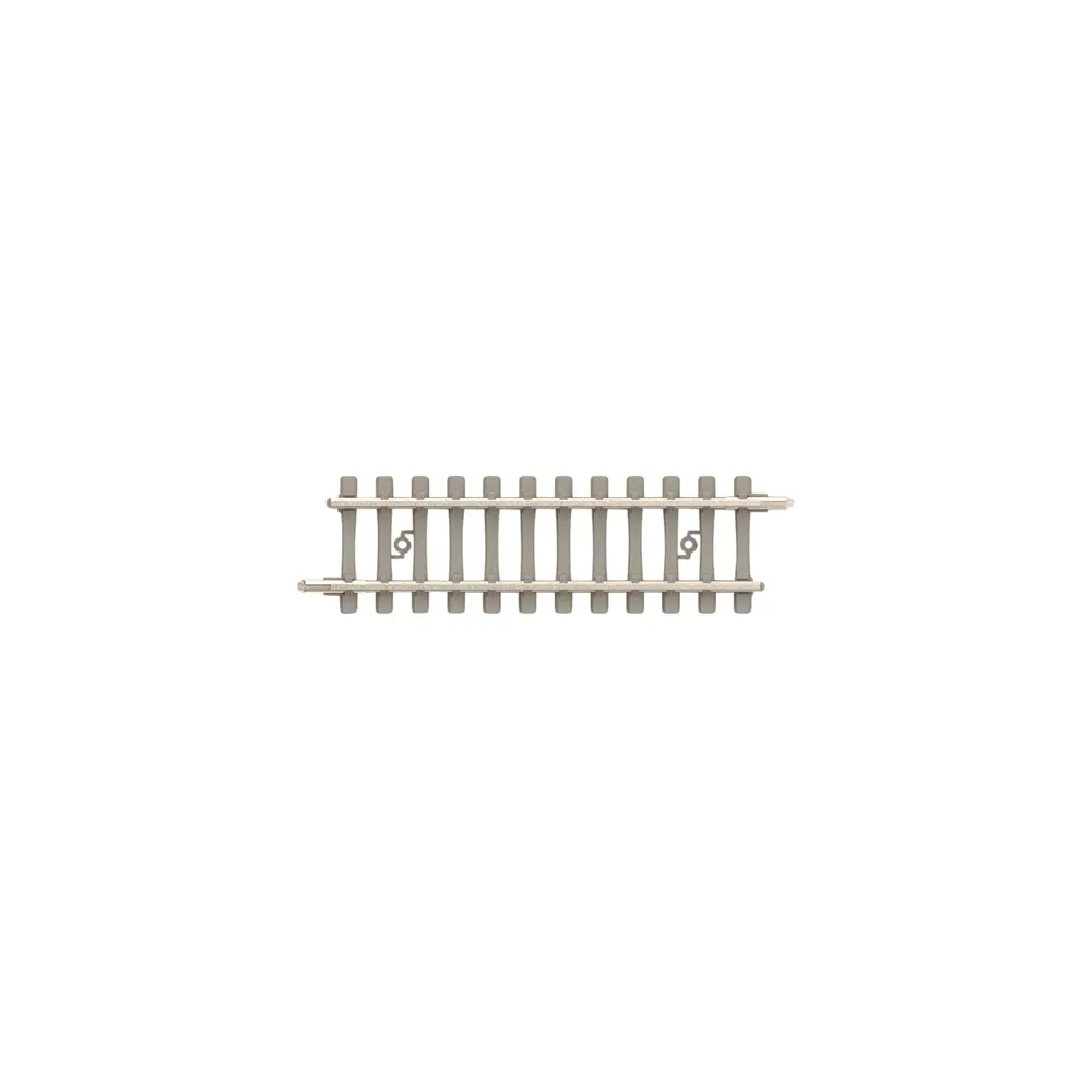 Rail droit traverses béton - Minitrix 14507 - N 1/160 - Code 60 - Longueur 50mm - 2R