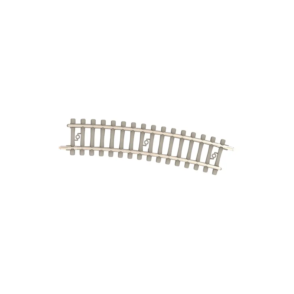 Rail courbe traverses béton - Minitrix 14511 - N 1/160 - Code 60 - Rayon 261,8mm - 2R