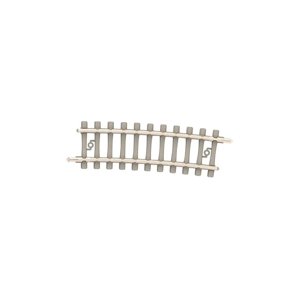 Rail courbe traverses béton - Minitrix 14514 - N 1/160 - Code 60 - Rayon 362,6mm - 2R