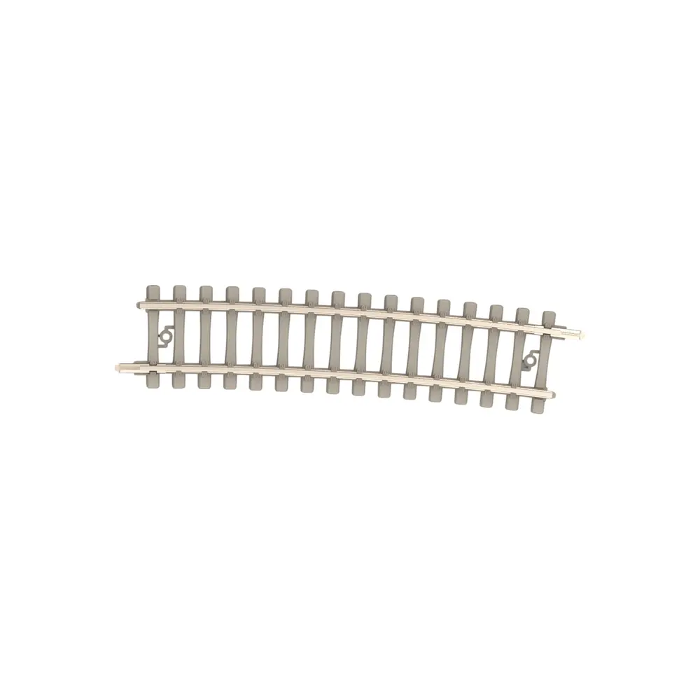 Rail courbe traverses béton - Minitrix 14515 - N 1/160 - Code 60 - Rayon 492,6mm  - 2R