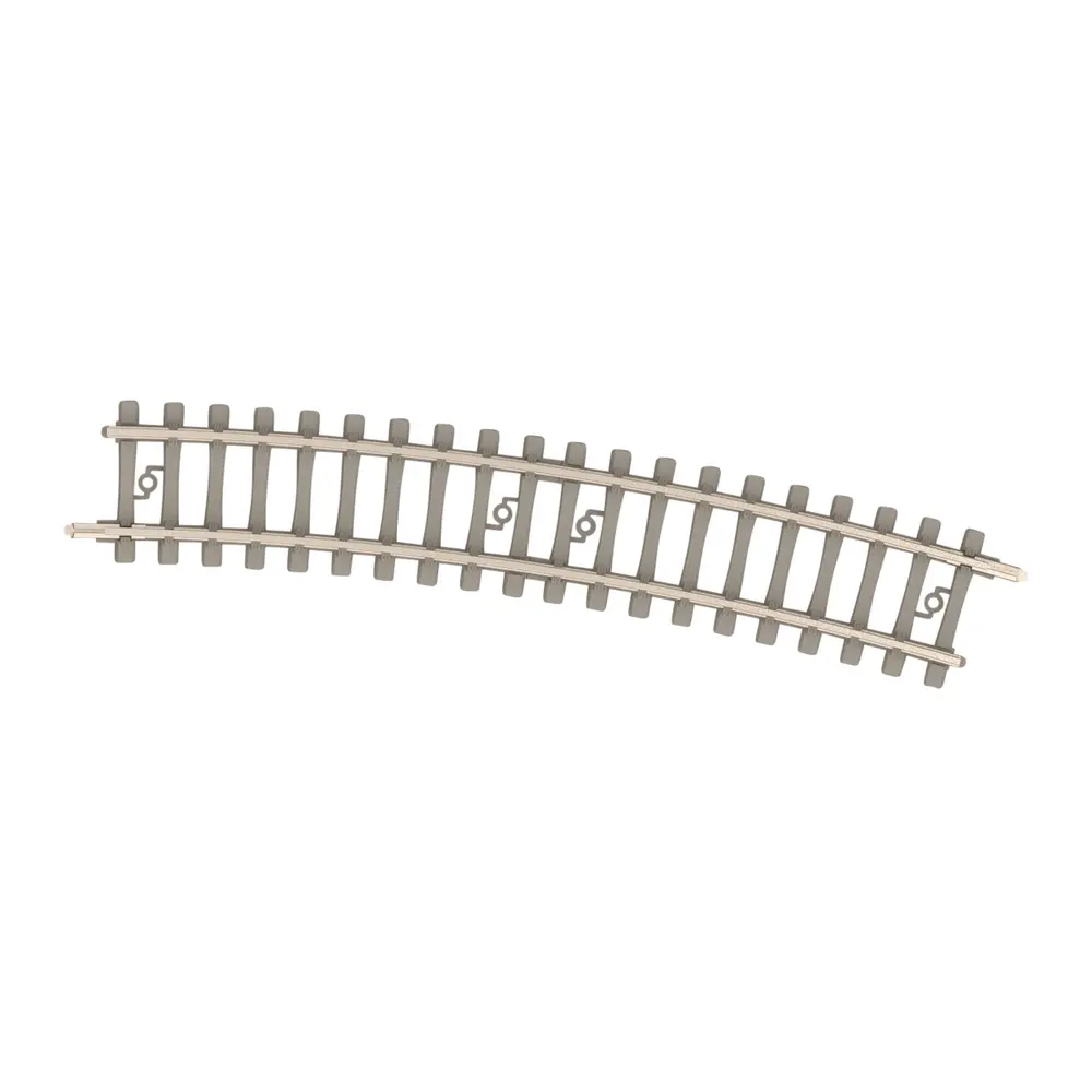 Rail courbe traverses béton - Minitrix 14517 - N 1/160 - Code 60 - Rayon 329mm - 2R