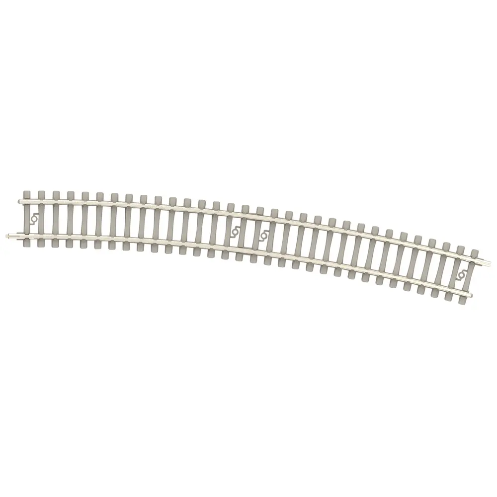 Rail courbe traverses béton - Minitrix 14518 - N 1/160 - Code 60 - Rayon 492,6mm - 2R
