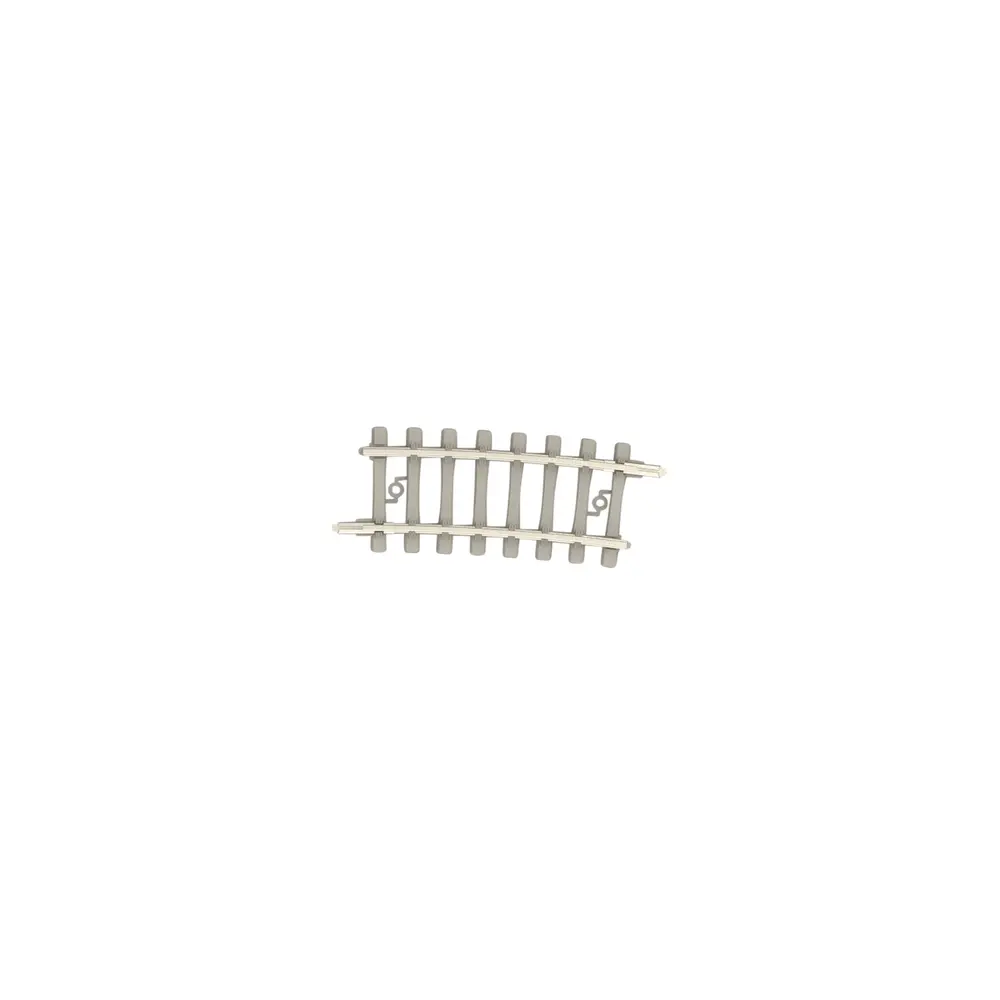 Rail courbe traverses béton - Minitrix 14519 - N 1/160 - Code 60 - Rayon 261,8mm - 2R