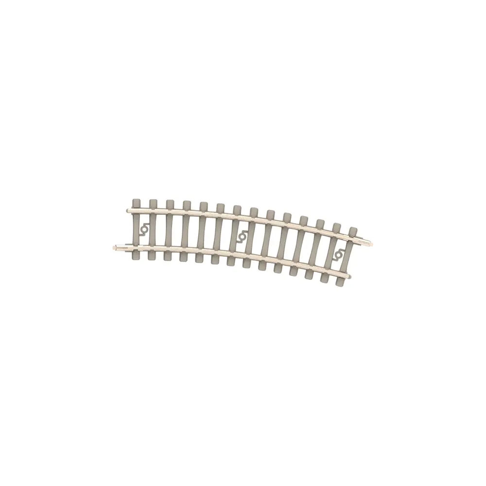 Rail courbe traverses béton - Minitrix 14524 - N 1/160 - Code 60 - Rayon 228,2mm - 2R