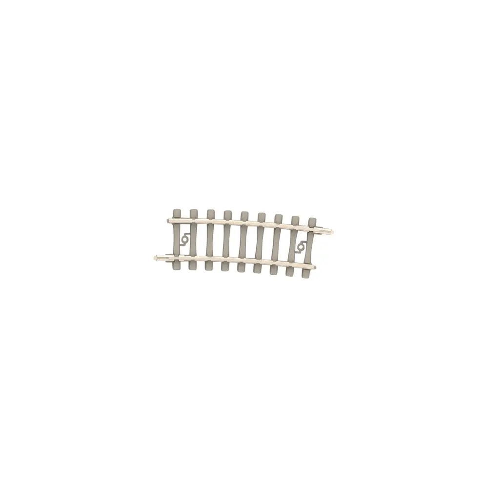 Rail courbe traverses béton - Minitrix 14529 - N 1/160 - Code 60 - Rayon 295,4mm - 2R