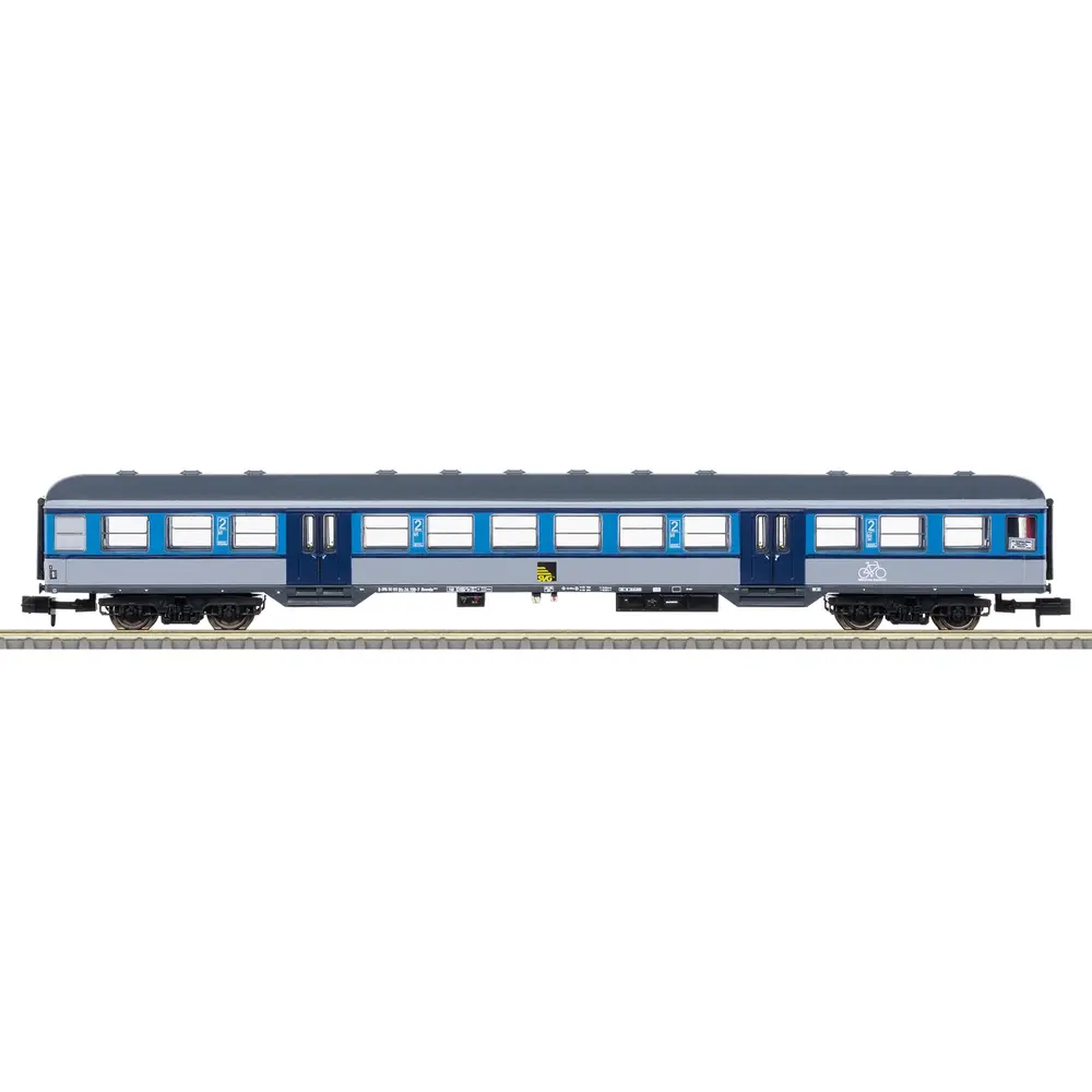 Voiture voyageurs Bnrdz 451 - MINITRIX 18553 - privée - N 1/160 - EP. VI - 2R