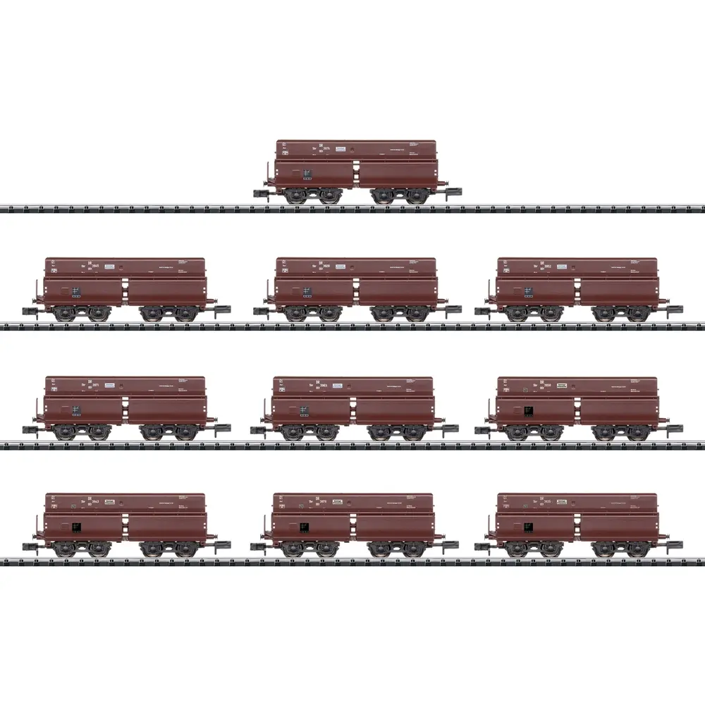 Coffret de wagons électrique à déchargement automatique - Minitrix T15013 - DRB - N 1/160 - Ep.II - Analogique - 2R