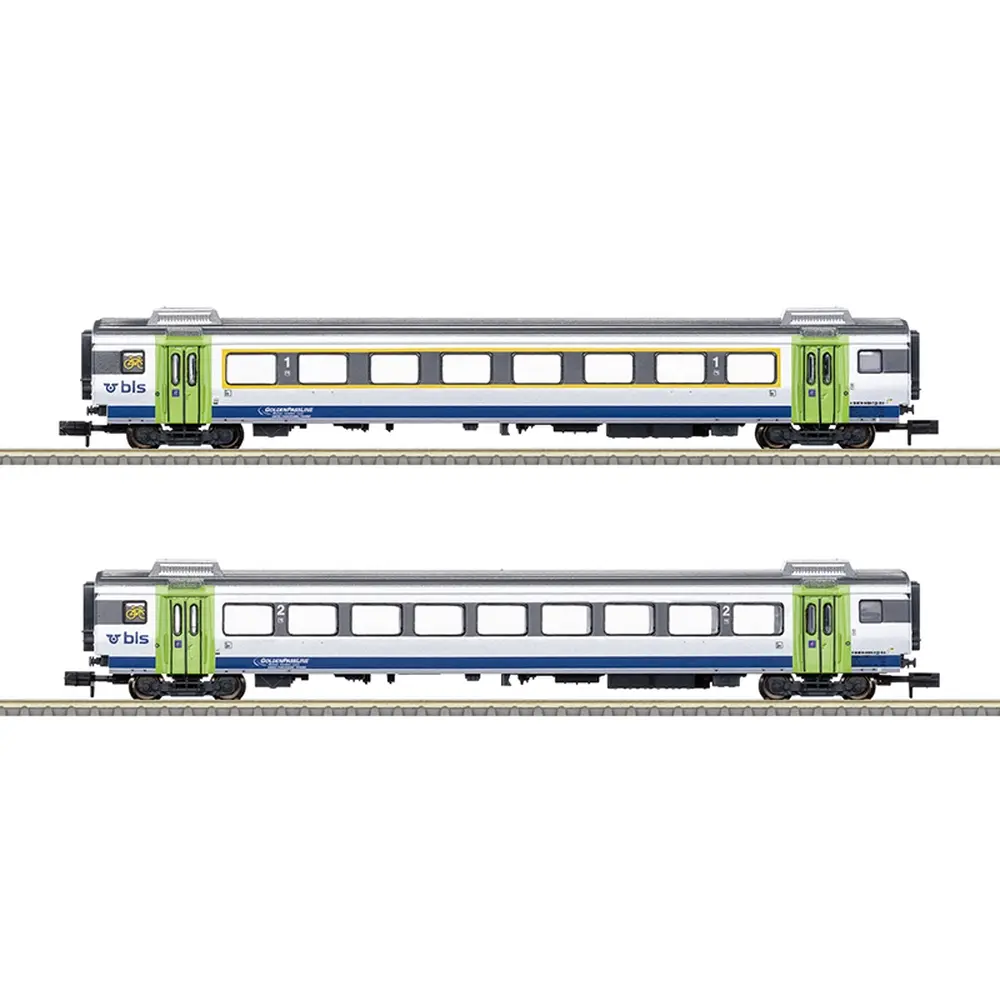 Coffret de voitures grandes lignes "GOLDENPASSLINE" - Minitrix T18294 - BLS - N 1/160 - EP. VI - 2R