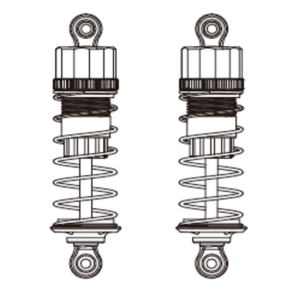 Amortisseurs hydraulique avant (x2) pour Hyper Go 16207 - MJX 16510 - 1/16