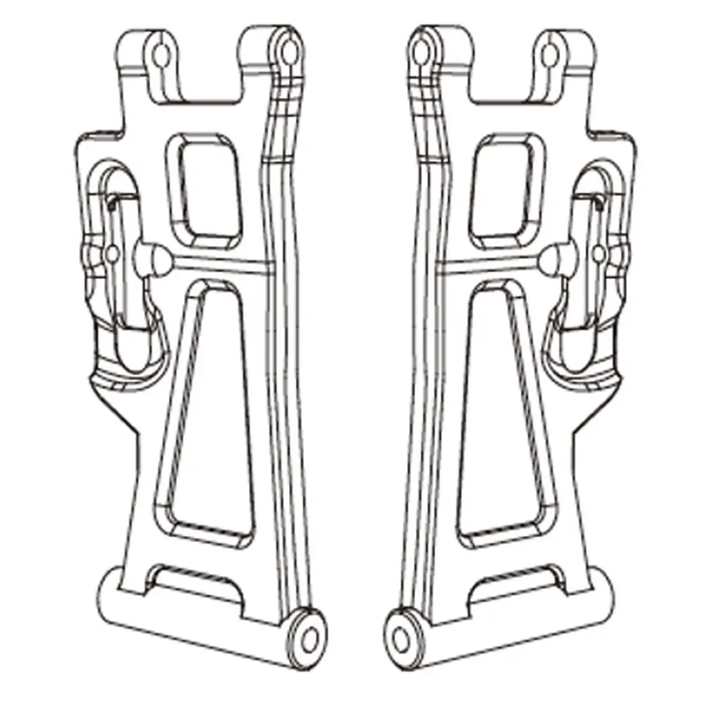 Triangles de suspension inférieurs arrière (x2) - MJX 14250B - 1/14