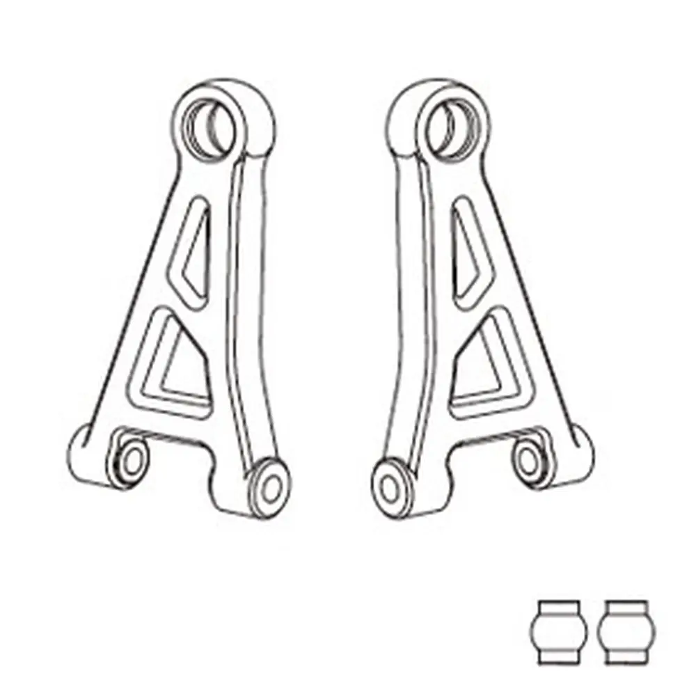 Triangles de suspension supérieurs avant (x2) pour Hyper Go - MJX 14210 - 1/14