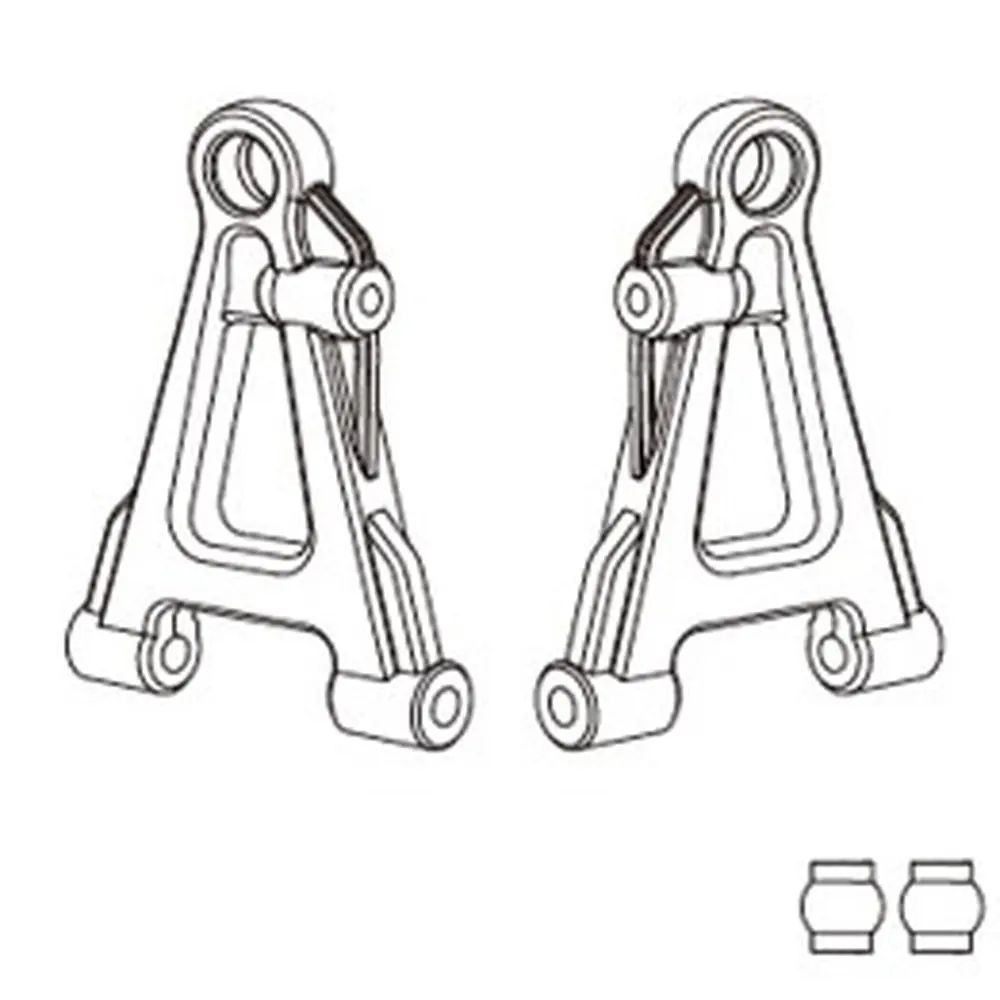 Triangle de suspension inférieur avant (2x) pour Hyper Go - MJX 14220 - 1/14