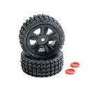 Roues en caoutchouc tendre (x2) pour Hyper Go - MJX 1415A1 - 1/16