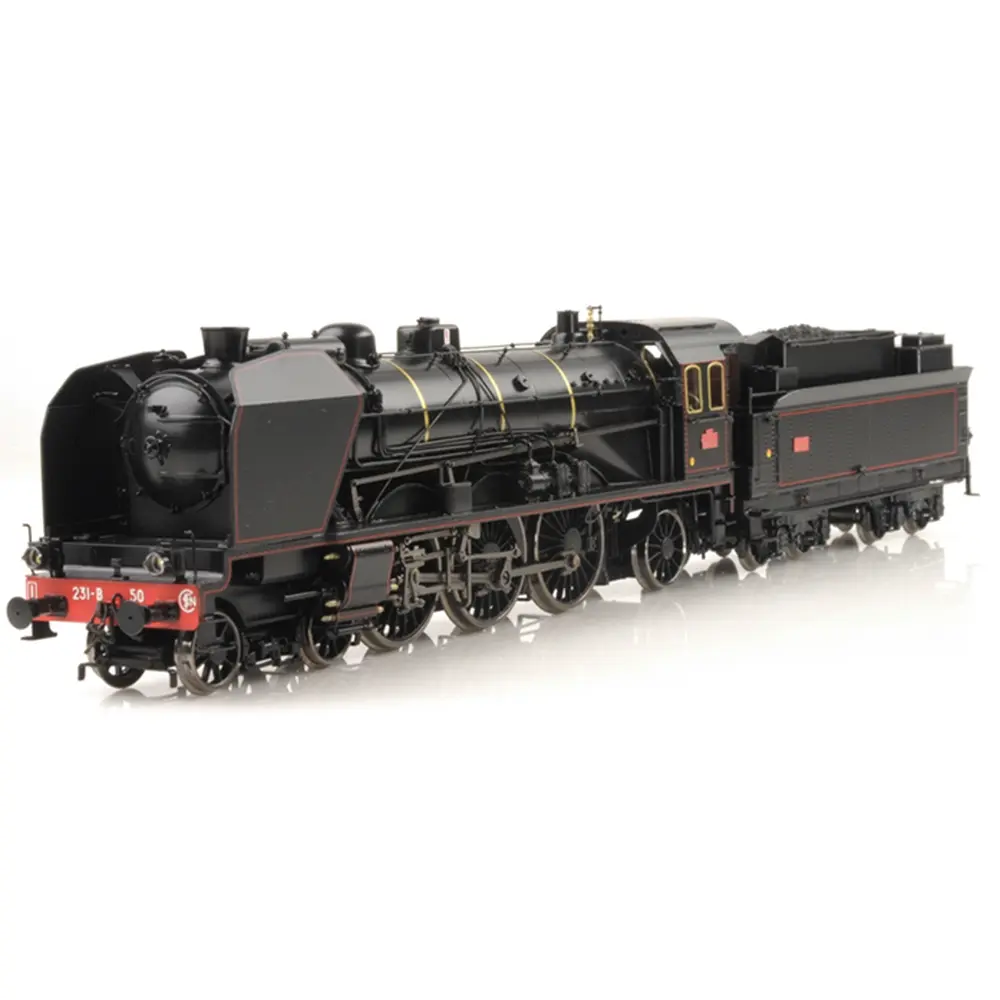 Locomotive vapeur Pacific ÉTAT 231 vert Modelbex HO-MX.003/4BS SNCF Reims