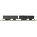 Lot de 2 fourgons type Dqd2m - Models world 30301 - HO 1/87 - SNCF
