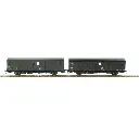 Lot de 2 fourgons type Dqd2m - Models world 30303 - HO 1/87 - SNCF