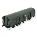 Fourgon Bagages Dd2ai Vert 301 - feux fin de convoi - MODELS WORLD 30314 - SNCF - HO