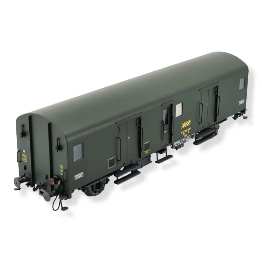 Fourgon Bagages Dd2ai Vert 301 - feux fin de convoi - MODELS WORLD 30317 - SNCF - HO