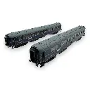 Set de voitures voyageurs Nord Express - Models World 1001.1 - HO 1/87 - SNCF - EP II