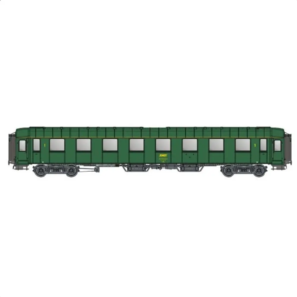 Voiture voyageurs OCEM RA A8, logo jaune encadré - Models World 40920 - HO 1/87 - SNCF - Ep IVa - 2R