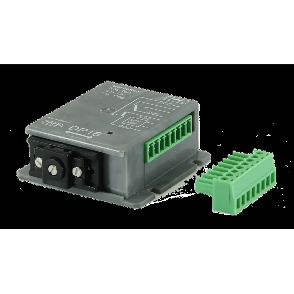 Moteur lent d’aiguillage avec interface DCC + 2 contacts de commutation indépendants - MTB DP16