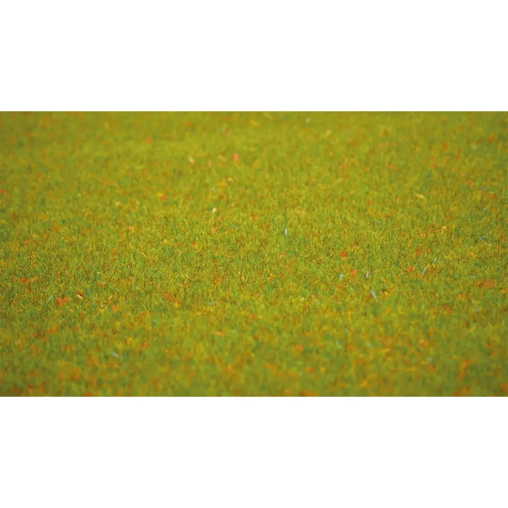 Tapis d'herbe "Gazon fleuri" 1200x600 - NOCH 00270 - Toutes échelles