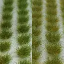 Touffes d'herbes vert clair et foncé - Noch 07127 - Toutes échelles - 6 mm - 104 pièces