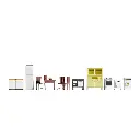 Meubles de cuisine et électroménager - Noch 14833 - HO 1/87