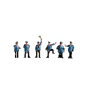 Lot de 6 fonctionnaires des chemins de fer - Noch 15280 - HO 1/87