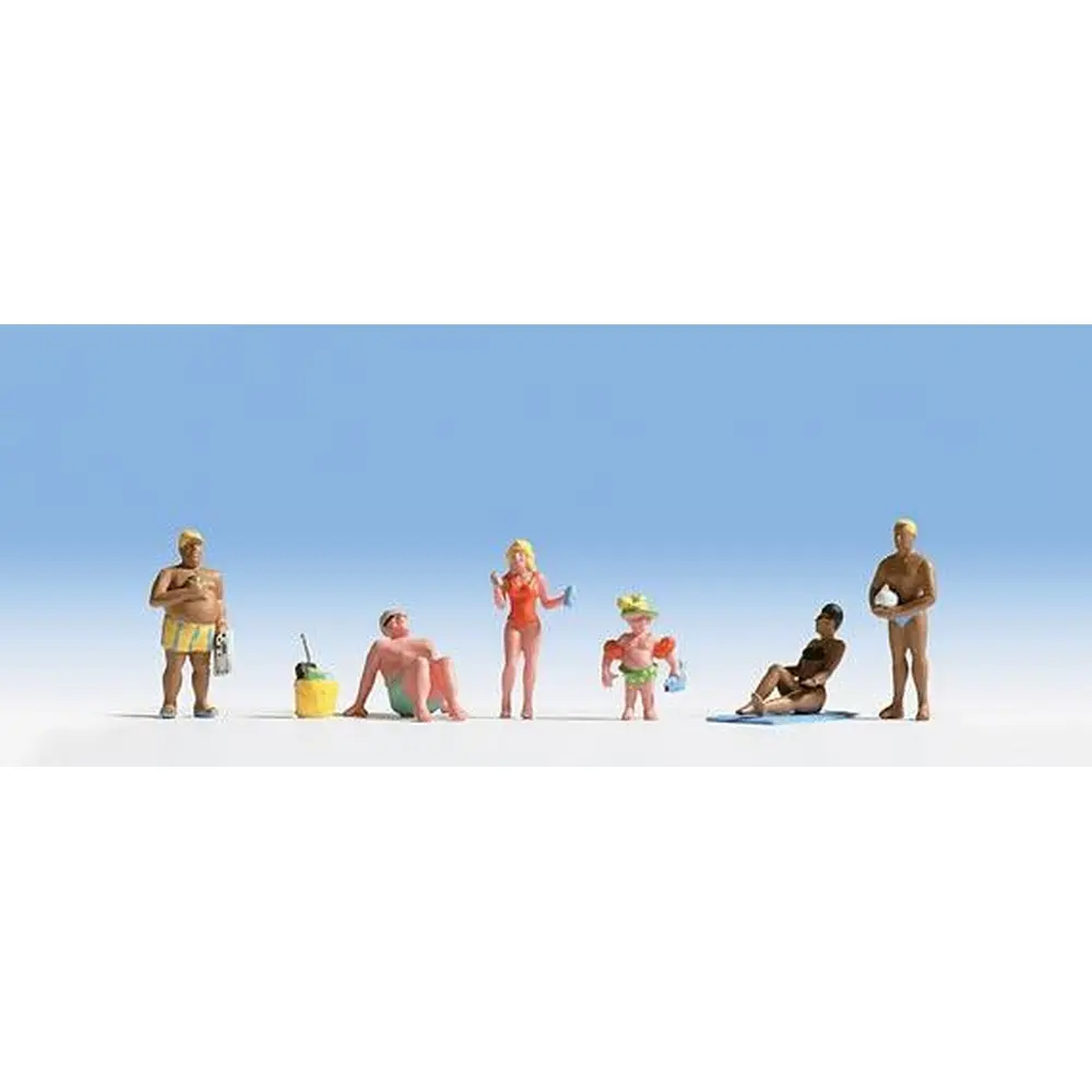 6 baigneurs, 6 personnages