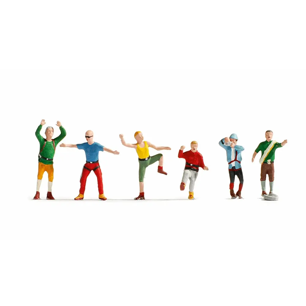 Lot de 6 Alpinistes - Noch 15871 - HO : 1/87