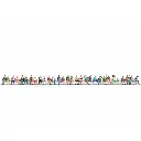 Lot de 30 personnages assis - Noch 16045 - HO 1/87